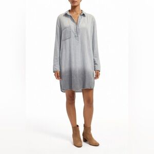 Wanderlux Gray Ombré Women's Tunic Top Dress